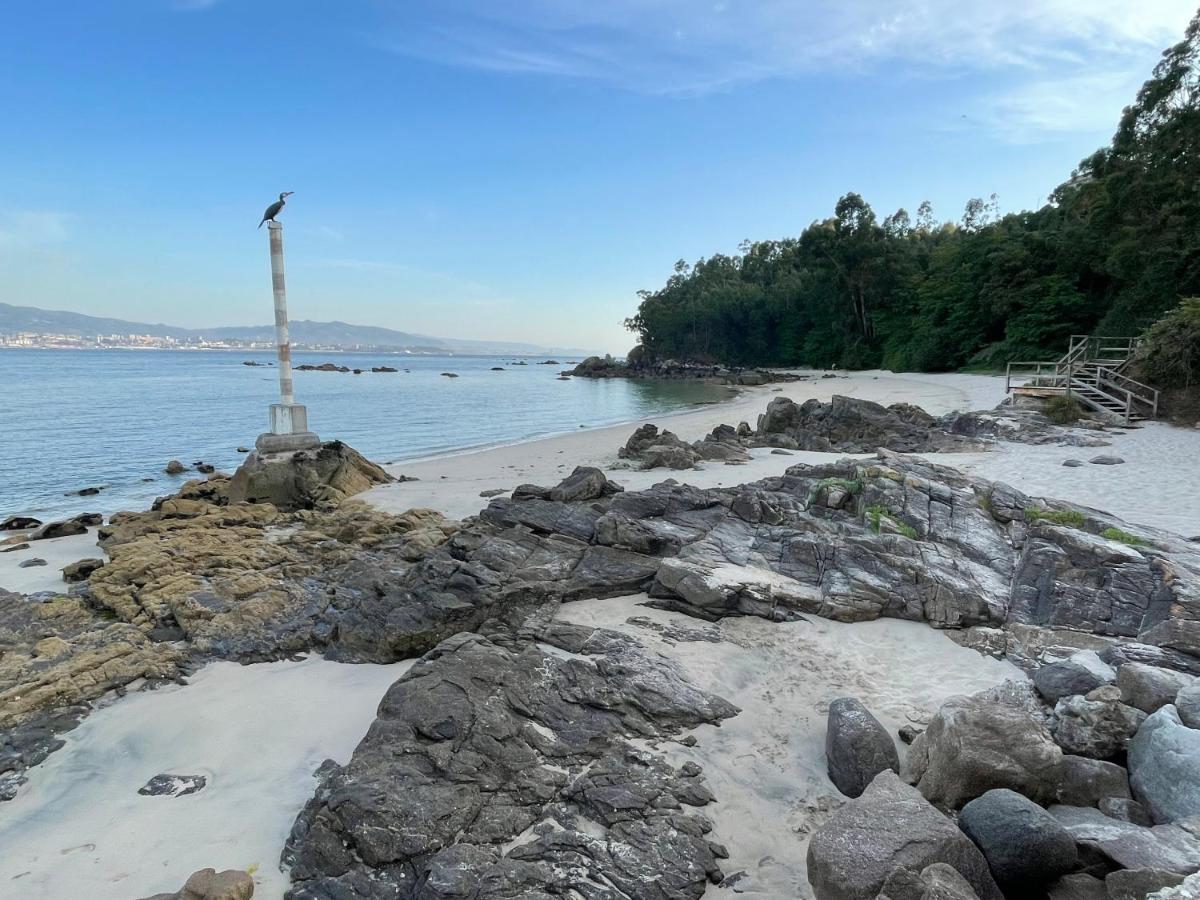 Atico Playa A Xunqueira - Moana, A 15 Min De Vigo Apartment Bagian luar foto