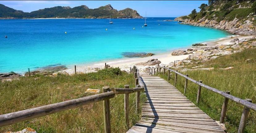 Atico Playa A Xunqueira - Moana, A 15 Min De Vigo Apartment Bagian luar foto